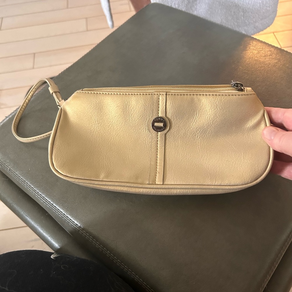 Vintage Tommy Hilfiger gold wristlet